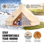 Bell Tent i canvas – Rymligt året-runt-tält för 4 personer - Bild 2