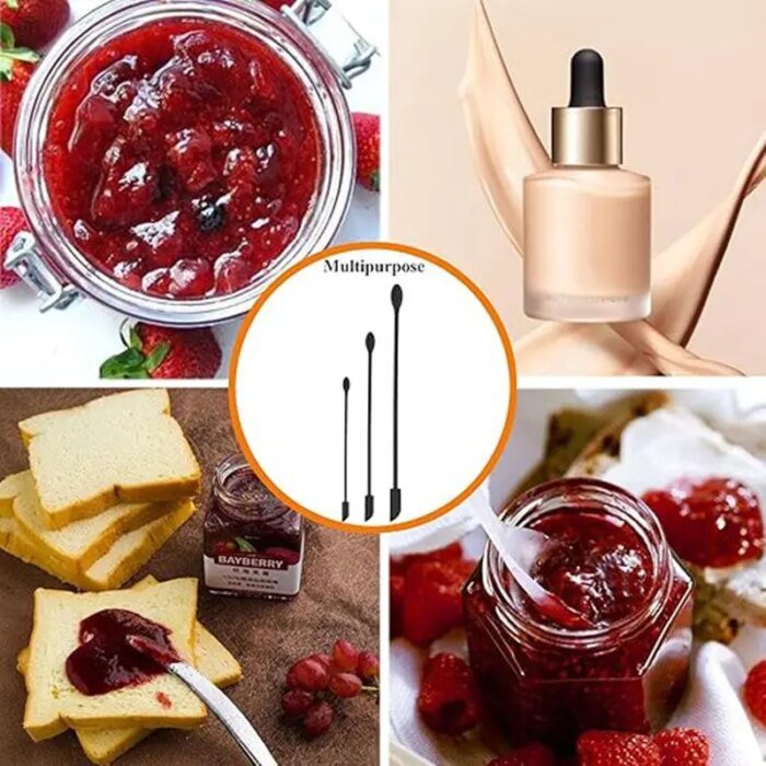 Mini-spatlar i silikon, 3-pack - Bild 4
