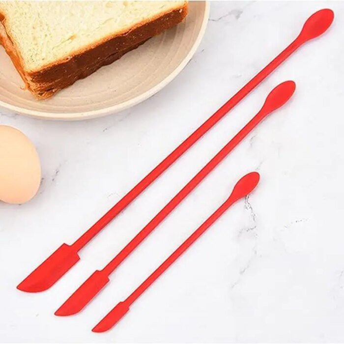 Mini-spatlar i silikon, 3-pack - Bild 2