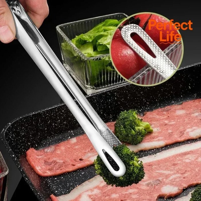 Praktiska kökstänger i rostfritt stål för matlagning och grillning - Bild 3