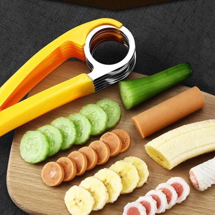 Innovativ manuell skivare för bananer och annan frukt i köket - Bild 3
