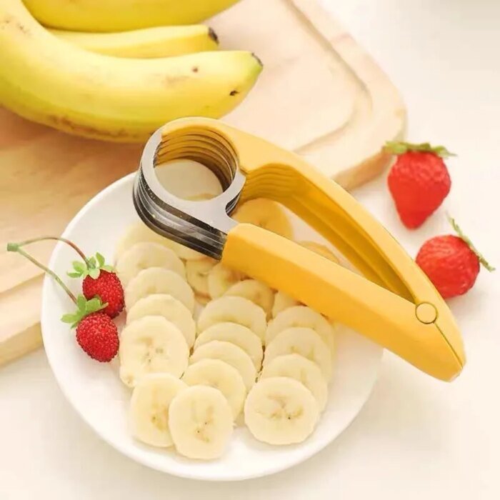 Innovativ manuell skivare för bananer och annan frukt i köket - Bild 2
