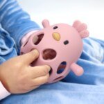 Mjuk bitring i silikon formad som kyckling - Bild 3