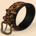 Smalt Orm- och Leopardmönstrat Dambälte i Boho-Stil till Klänning - Bild 2