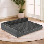 Ortopedisk hundbädd med memory foam och tvättbart överdrag för stora hundar - Bild 3