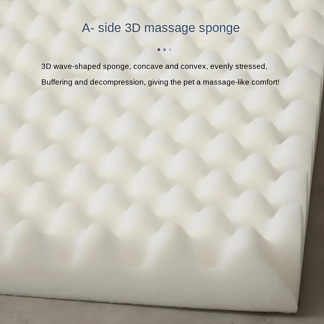 Ortopedisk hundbädd med memory foam och tvättbart överdrag för stora hundar