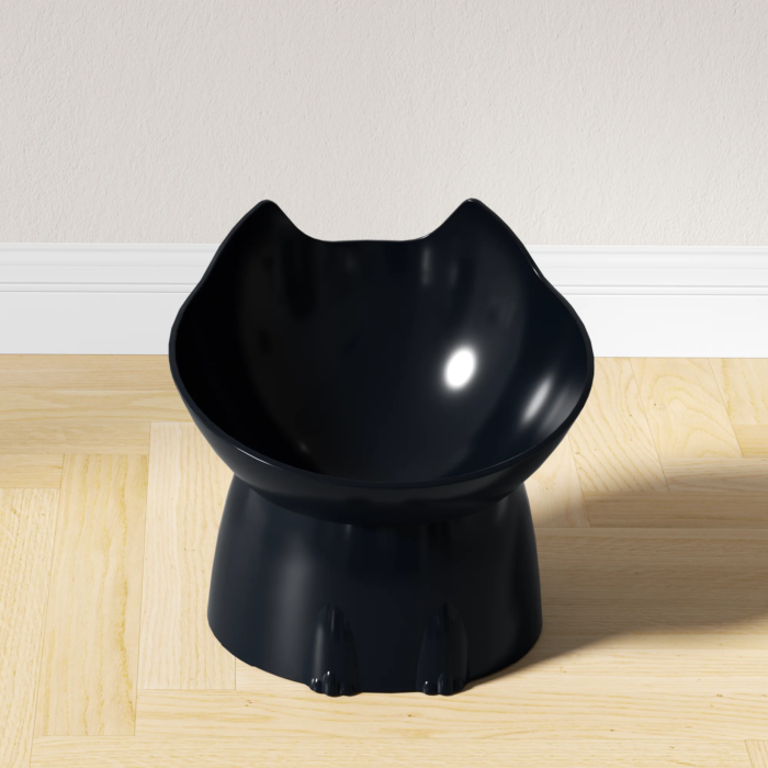 Upphöjd matskål för katt med nackskydd och tippskydd - Bild 6