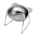 Upphöjd matskål i 304 rostfritt stål med ergonomisk lutning - Bild 6
