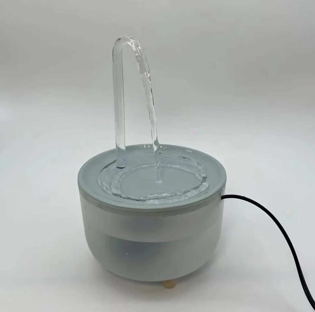Automatisk vattenfontän för katt med tystgående USB-pump och filter
