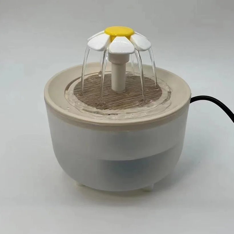 Automatisk vattenfontän för katt med tystgående USB-pump och filter