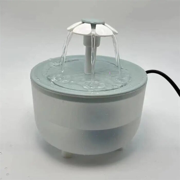 Automatisk vattenfontän för katt med tystgående USB-pump och filter - Bild 3