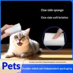 Multifunktionell massageborste och svampkam för katt och hund - Bild 2