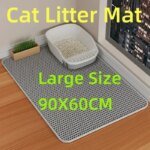 Stor vattentät kattlådematta med dubbla lager och bikupedesign