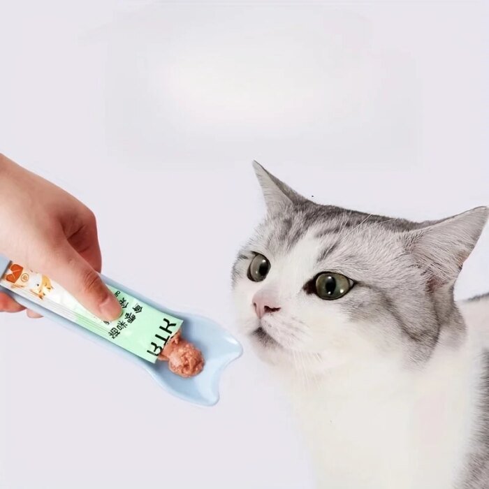 Smart klämsked för flytande kattsnacks och våtfoder - Bild 3
