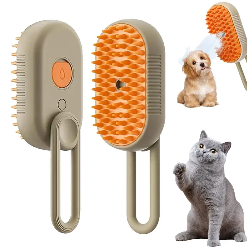Elektrisk sprayborste för effektiv pälsvård på hund och katt