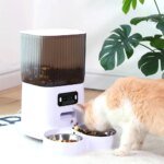 Smart automatisk foderautomat med kamera och dubbla skålar - Bild 3