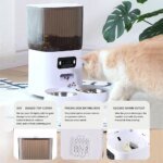Smart automatisk foderautomat med kamera och dubbla skålar - Bild 6