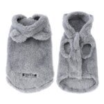 Varm hundtröja i mjuk fleece med söt huva - Bild 4