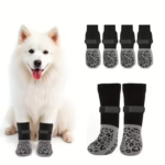Halkfria tasskydd och justerbara hundsockor för skadade tassar
