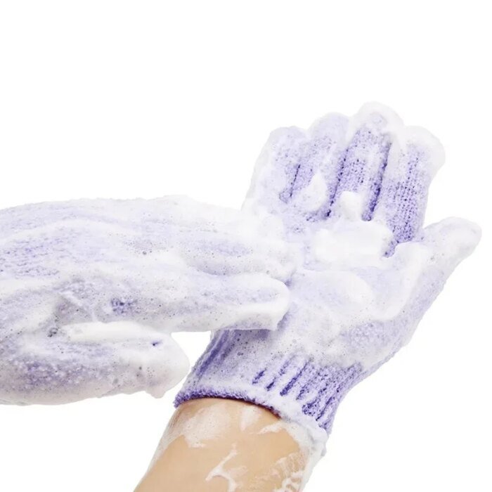 Exfolieringshandskar för effektiv peeling och skonsam bodymassage - Bild 2