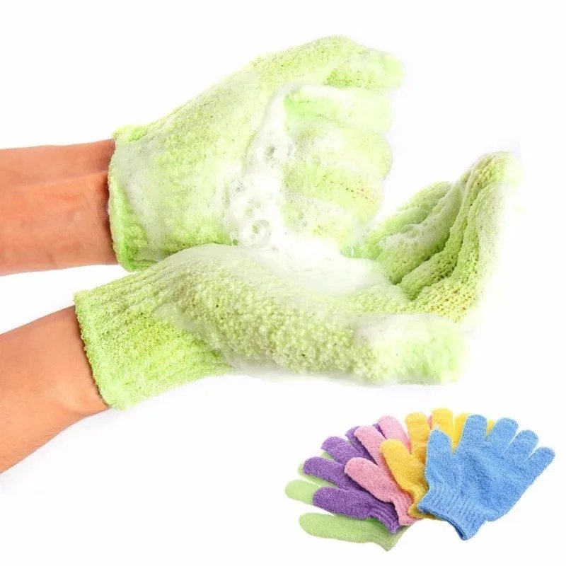 Exfolieringshandskar för effektiv peeling och skonsam bodymassage