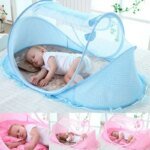 Bärbart och hopfällbart myggnät för baby och spädbarn 0–3 år