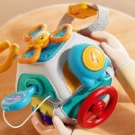 Montessori Busy Cube – Utvecklande aktivitetsleksak för småbarn
