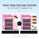 GROINNEYA DIY Lash Extension Kit – Komplett Set för Fransförlängning Hemma - Bild 2