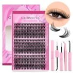 GROINNEYA DIY Lash Extension Kit – Komplett Set för Fransförlängning Hemma