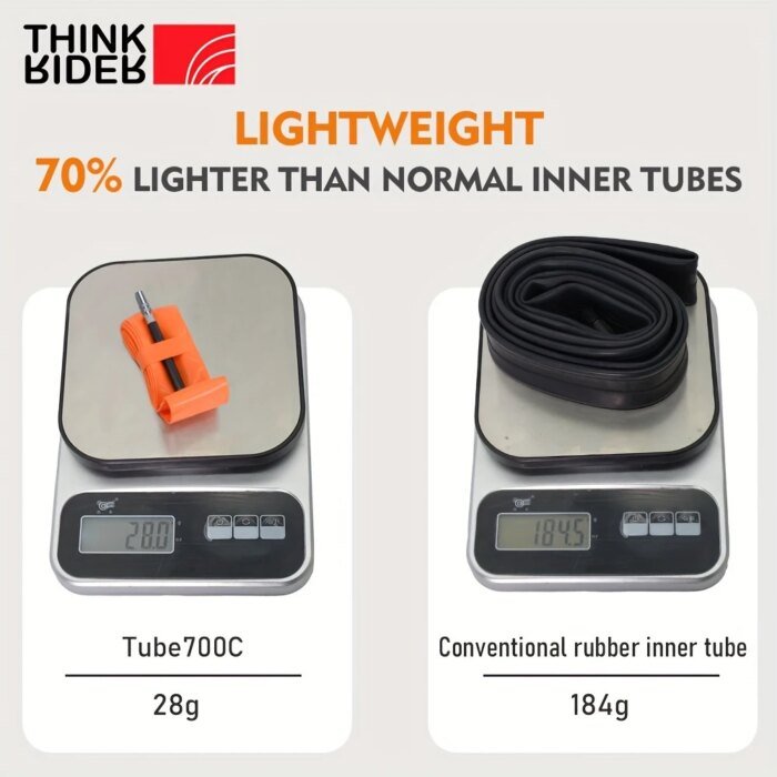 Ultralätt TPU-slang för landsvägscykel 700c – 28g - Bild 2