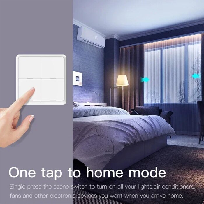 YIDI ZigBee 3.0 Tuya trådlös smart scenknapp - Bild 4