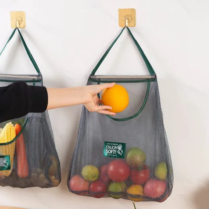 Återanvändbar Nätpåse för Frukt & Grönsaker – Smidig Förvaring - Bild 3