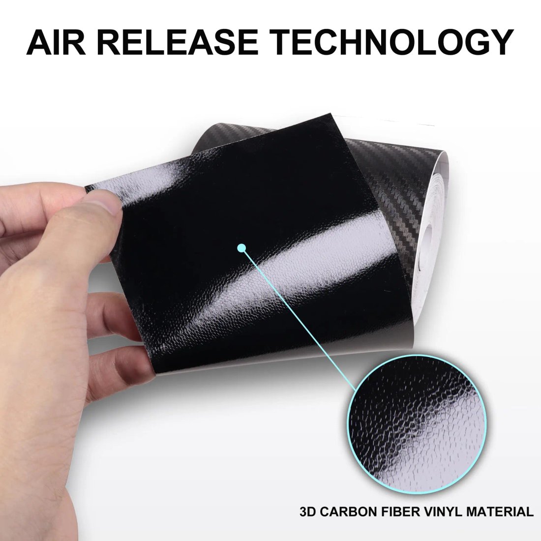 Skyddsfilm i Nano-kolfiber – 3D-dekal för Bil & Hem (1–10 meter)