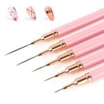 5-pack nail art liner pens – penslar för gel och design