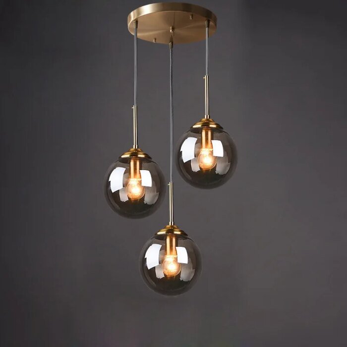 Italiensk Designad Glasboll Pendellampa med E27-sockel - Bild 2