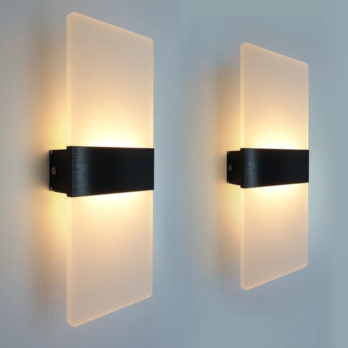 Modern LED-vägglampa 6W/12W i Akryl för Inomhusbruk - Bild 4