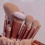13-delat sminkborstset – foundation, ögonskugga och rouge - Bild 2