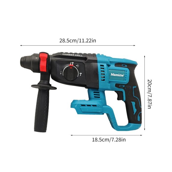 Mamidw Sladdlös Borrhammare för Makita 18V Batteri - Bild 6