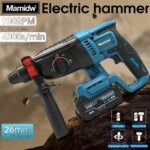 Mamidw Sladdlös Borrhammare för Makita 18V Batteri