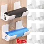 Väggmonterad soppåsehållare & plastpåse dispenser för kök (2/4/6-pack)