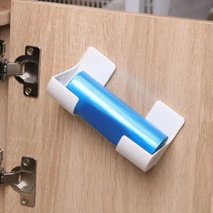 Väggmonterad soppåsehållare & plastpåse dispenser för kök (2/4/6-pack) - Bild 2