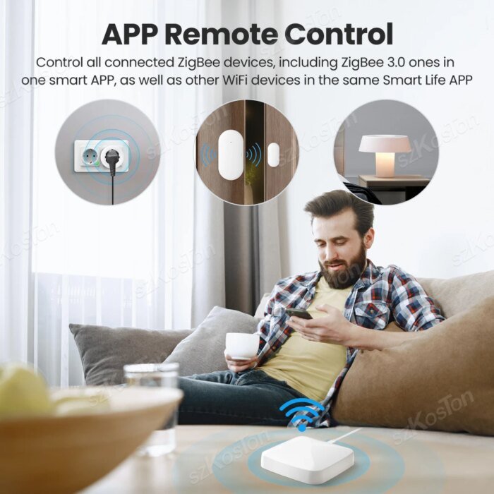 Tuya Smart Life Multi-mode Gateway – Smart Hub för ZigBee & Bluetooth - Bild 3