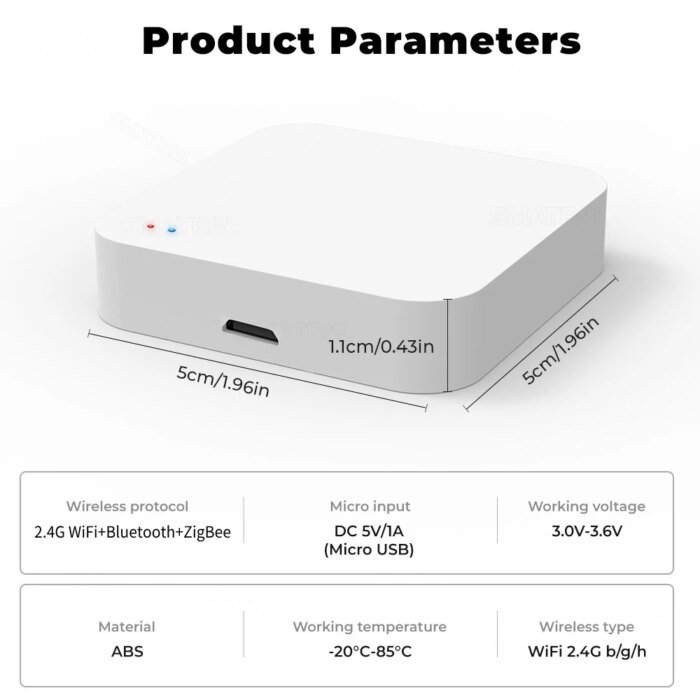 Tuya Smart Life Multi-mode Gateway – Smart Hub för ZigBee & Bluetooth - Bild 4