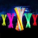 100-pack självlysande glowsticks och halsband för fest och camping - Bild 3