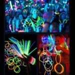 100-pack självlysande glowsticks och halsband för fest och camping - Bild 4