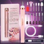 YIKOOLIN 5-i-1 Elektrisk Nagelfil med LED-belysning