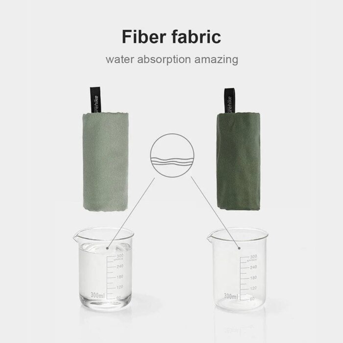 Naturehike Snabbtorkande Mikrofiberhandduk för Träning och Friluftsliv - Bild 3