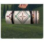 Waterproof Picnic Blanket, 200x200CM Large Beach Blanket Outdoor Picnic Mat, Beach Mat with Carrying Handle for Camping, Beach - Bild 2