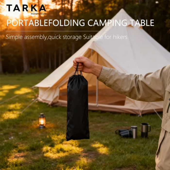 TARKA Ultralätt Portabel Vikbar Campingbord för Utomhusbruk - Bild 3