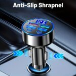 6-i-1 Snabbladdare för bil – 3.1A billaddare med dubbla USB-C och digital display - Bild 2